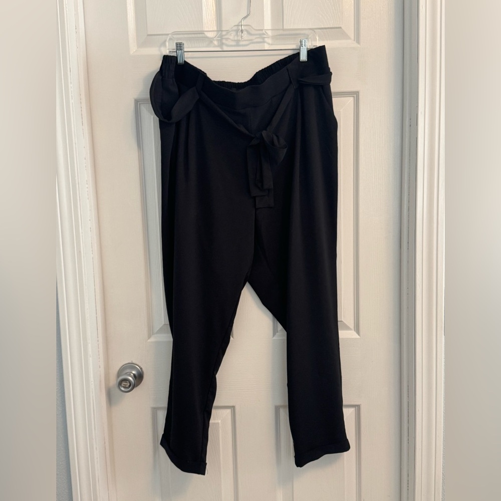 MWT Studio by Torrid Tie Waist Cuffed Office Pants